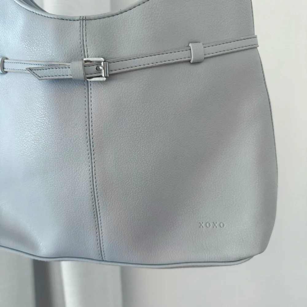 NWOT Vintage Y2K XOXO Baby Blue Shoulder Bag w/buckle